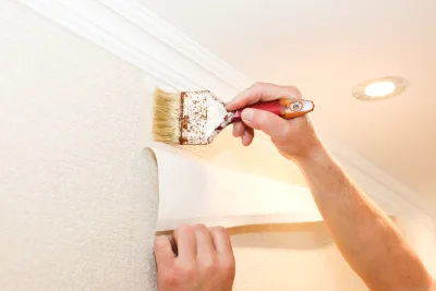 Pose de papier peint à Lidrezing — revêtements muraux et toiles de verre